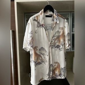 Allsaints viscose shirt in medium